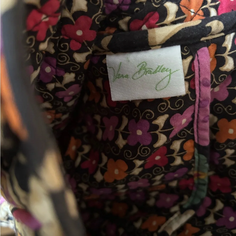 Vera Bradley Carnaby Print Quilted Hanging Garment Dress Suit Bag Retired Floral